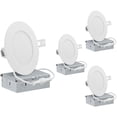 thumbnail image 1 of QPlus 4inch LED Recessed Lights, Aluminum Body, Daylight, Dimmable, 5000K, 4 Pack, 1 of 5