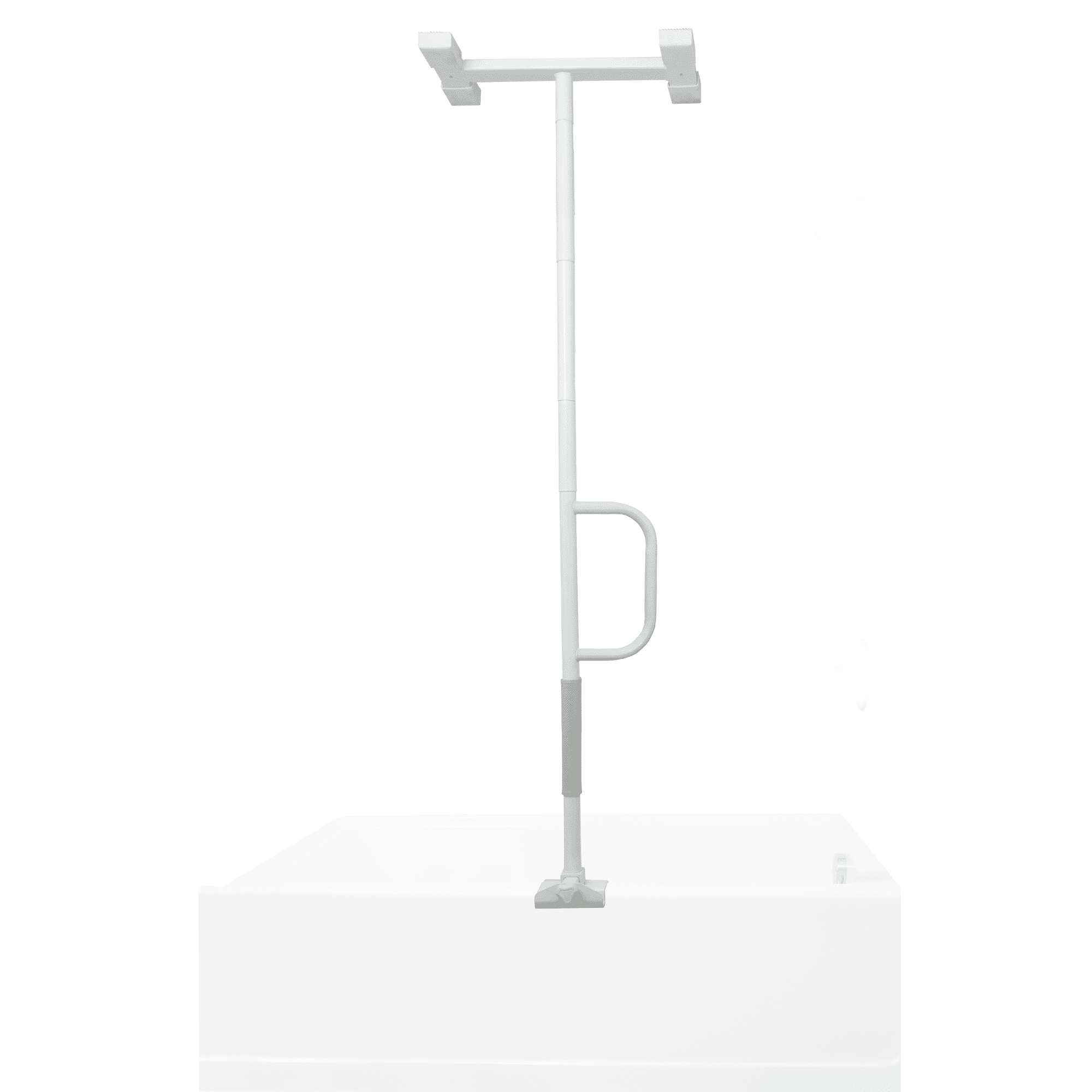 Stander Wonder Bathtub Pole Lite, Bath Safety Rail Tub Grab Bar Handle, Clamp Shower Bar and Toilet Safety Rail for Seniors and Elderly Adults, White