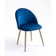 thumbnail image 2 of Mainstays Modern Accent Chair, Navy Blue, 2 of 11