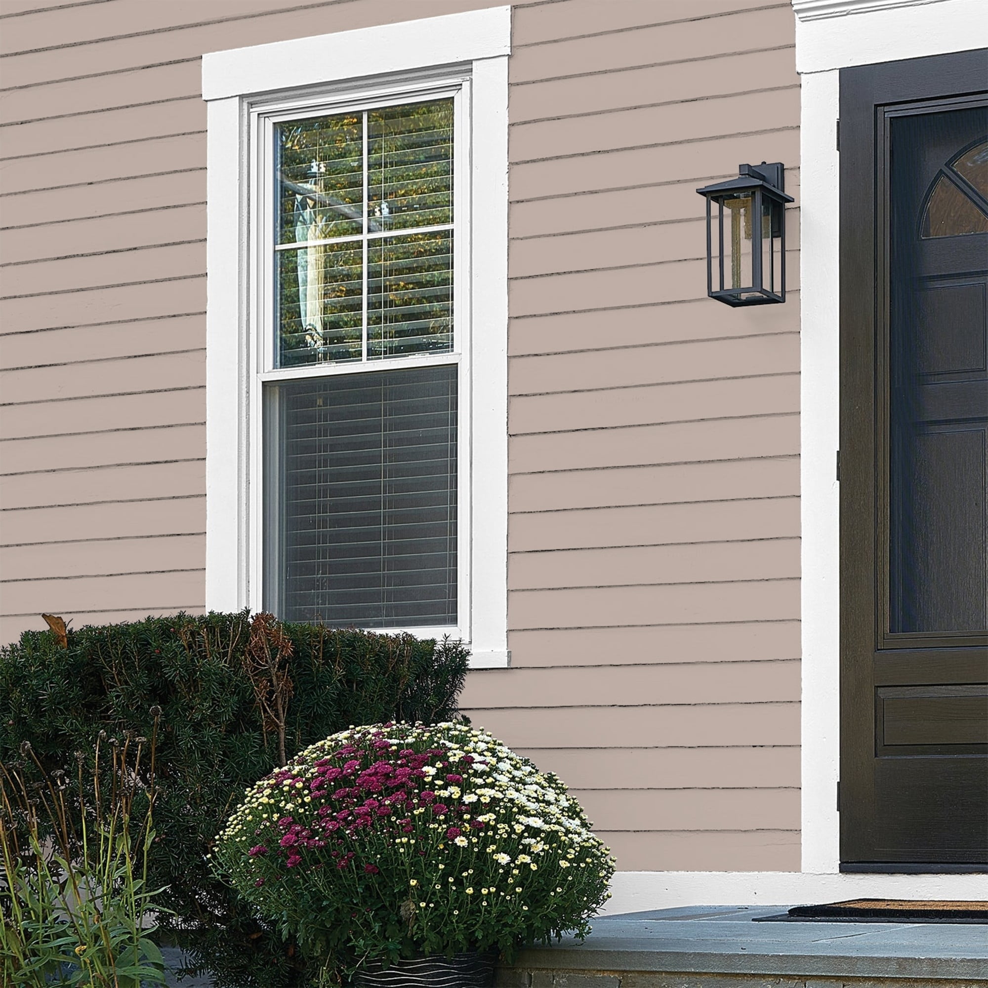 Glidden One Coat Thumper / Beige Flat Exterior Paint with Primer, 5 Gallon