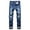 Navy, variant on IROINNID Men's Premium No Iron Jeans Classic Fit Expandable Waist Flat Front Pants (Regular and Big & Tall Sizes)
