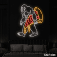 thumbnail image 2 of Craftnamesign Bigfoot Pizza Neon Sign, Pizza Restaurant Decor, Pizza Signs, 2 of 4