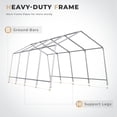 thumbnail image 6 of Mellcom 11'x20' Portable Outdoor Storage Shelter, Heavy Duty Carport, Garage Tent Canopy, 6 of 7