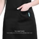 thumbnail image 3 of Delantal unisex adulto de 2 piezas, delantal de cocina ajustable con cabestro / camarero Tomshoo Negro, 3 of 7