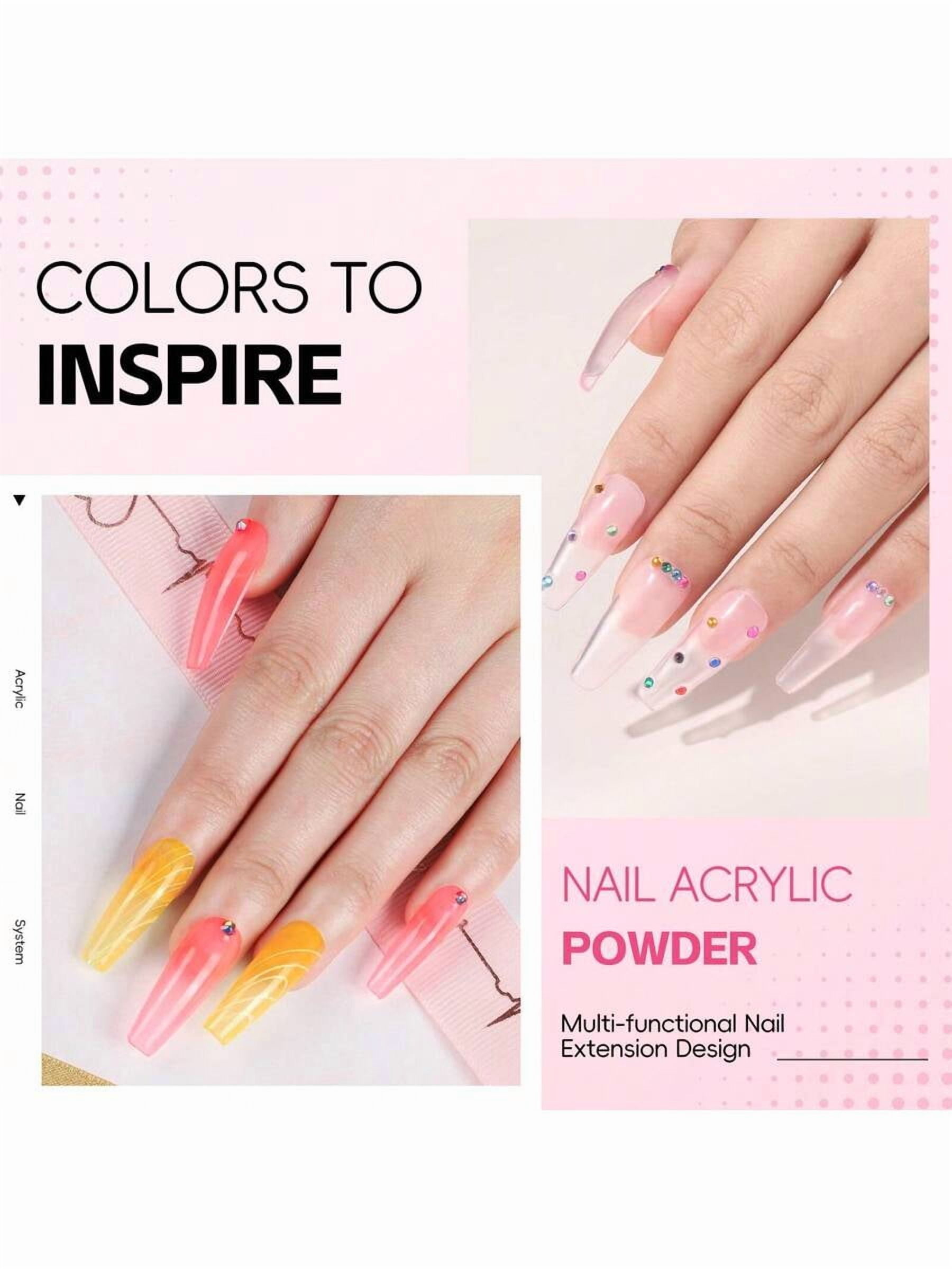 Acrylic Nail Kit for Beginners with Everything, Professional Nail Starter Kit with 20,000 RPM Nail Drill, UV Nail Lamp, 27PCS Acrylic Powder and Liquid Set