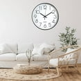 thumbnail image 4 of Reloj de pared moderno de 12", 4 of 5