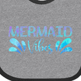 thumbnail image 4 of Inktastic Mermaid Vibes Text in Blues Boys or Girls Baby Bib, 4 of 4