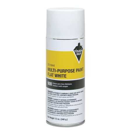 - Tough Guy 4WGD2 Flat White Spray Paint