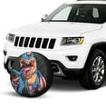 thumbnail image 2 of Kll Blue Dinosaur Tire Cover,Universal Wheel Tire Cover For Trailer, Rv, Suv, Truck,Camper And Many Vehicle,(16 Inch), 2 of 7