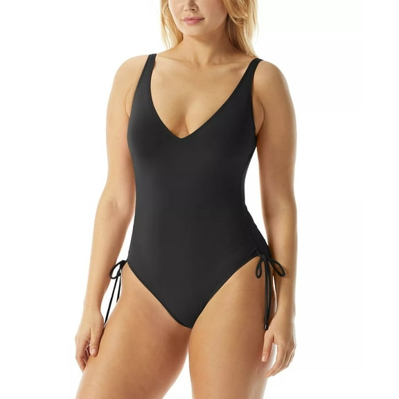 Coco Contours womens CoCo Reef  Stellar Shirred Leg One-Piece, 12/36C