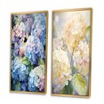thumbnail image 3 of Designart "Dreamy Garden Blue Hydrangea" Hydrangea Framed Wall Art Set Of 2 - Blue Floral Framed Wall Art Set Of 2, 3 of 7