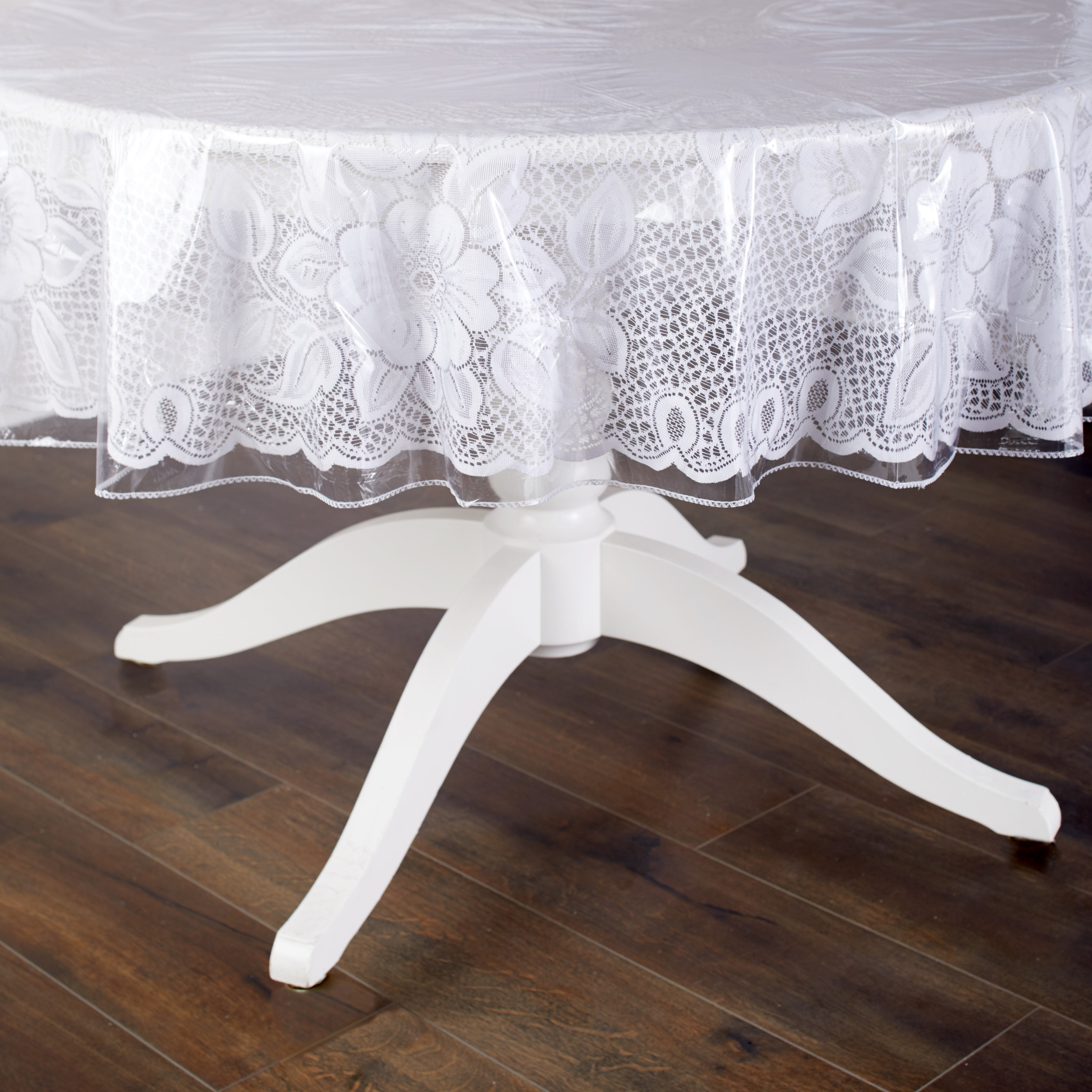 Clear Vinyl Tablecloth and Surface Protector 70" dia. Round