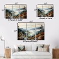 thumbnail image 4 of Designart Mountains framed wall art decor, Landscape Mountains framed wall art, Mystic Range Green and White Mountains , Extra large Traditional White Framed Wall Art, White Color Frame, 4 of 5