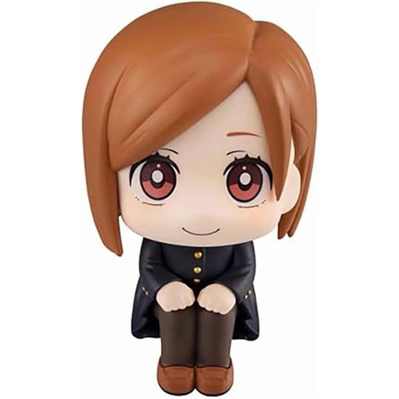 Satoru Gojo Statues, Itadori Yuji Suitable for Desktop Decoration, Cake Decoration, PVC Decorative Statues (Squatting Kugisaki Nobara)