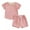 Pink, variant on Bagilaanoe 2pcs Toddler Baby Boy Girl Shorts Set Short Sleeve T Shirt Tops + Shorts 6M 12M 18M 24M 3T 4T Kids Casual Summer Clothes