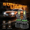 thumbnail image 5 of Car Light 6000K LED Headlights High-Low Beam & Fog Lights Bulbs Combo Kit White, 5 of 24