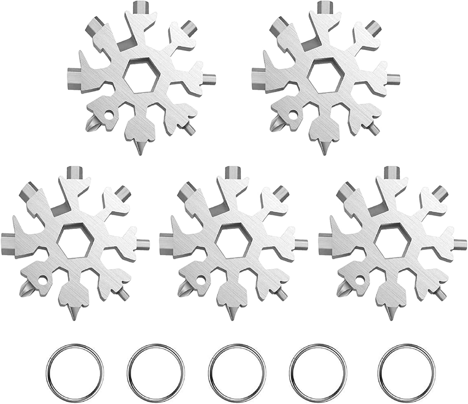 18in1 Snowflake MultiTool, Stainless Steel Multitool Card
