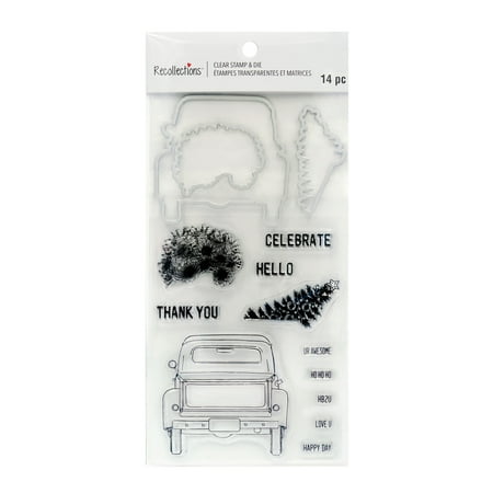 UPC: 0195158746730 | Farm Truck Clear Stamp & Die Set by Recollections™