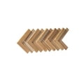 thumbnail image 6 of Wallsupply UltraWood Teak Herringbone Wall Panels, 0.59" x 7.09" x 14.76", 16 Pieces, 6 of 6
