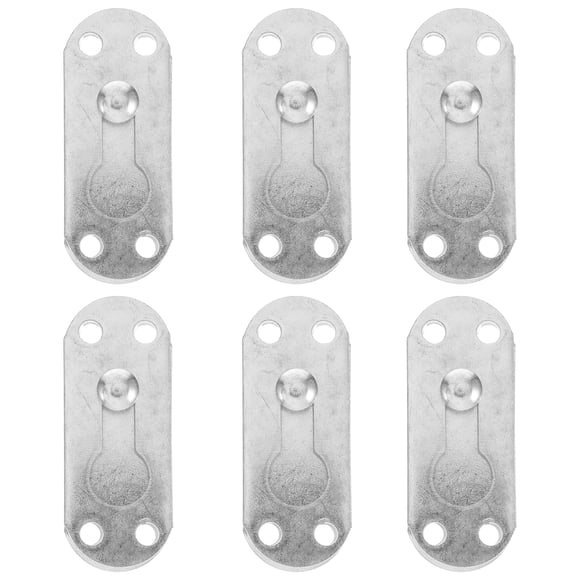 KAKOWELY mount bed rail brackets 6 Sets Mount Bed Rail Brackets Bed Parts Bed Rail Support Bracket Bed Rail Fastener Bed Frame Bracket Heavy Duty Bed Rail Fastener
