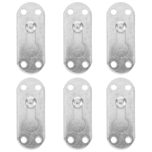KAKOWELY mount bed rail brackets 6 Sets Mount Bed Rail Brackets Bed Parts Bed Rail Support Bracket Bed Rail Fastener Bed Frame Bracket Heavy Duty Bed Rail Fastener