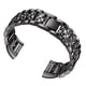 thumbnail image 5 of Matsuzay correa de reloj de sólida de acero inoxidable, diamantes de imitación, Kit de reparación de correa de reloj, repuesto para Relojes inteligentes Negro, 5 of 6