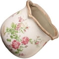 thumbnail image 5 of Ceramic Pots for Plants, Vintage Plant Pot with Drainage Hole, 6.11in. Planter for Indoor Plants, Crackle Glaze Finish Flower Pot, Perfect Tuscan Ceramic Planter for Gardening, Rose Floral, 5 of 15