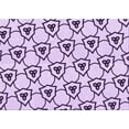 thumbnail image 1 of Ahgly Company Machine Washable Indoor Rectangle Transitional Purple Flower Purple Area Rugs, 2' x 5', 1 of 7