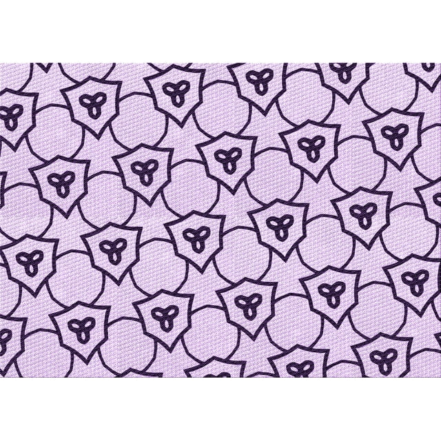 Ahgly Company Tapis Rectangulaire Lavable en Machine Intérieur Transitionnel Violet à Fleurs Violettes, 2 Pieds x 4 Pieds