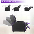 thumbnail image 4 of PUKAMI Gaming Recliner Chair for Adults 400lbs Racing Style Sofa Big and Tall PU Leather Recliner Seating Modern Ergonomic Lounge Recliner Chair Comfortable Home Movie Theater for Living Room, 4 of 7