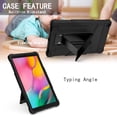 thumbnail image 3 of Galaxy Tab A 10.1 2019 Case T510 T510, Allytech Heavy Duty Protection Multi Angle Viewing Stand Shockproof Kids Friendly Rugged Back Cover Case for Samsung Galaxy Tab A 10.1" 2019, Black, 3 of 4