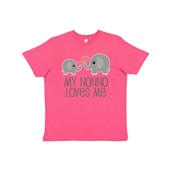 Inktastic My Nonno Loves Me Grandson Youth T-Shirt