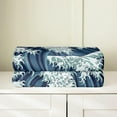 thumbnail image 4 of the Great Wave Fleece Blanket 40x50 All Season Soft Japanese Kanagawa Abstract Lines Art Flannel Blanket Sofa Bed Couch Decor Hand Painted Ocean Wave Throw Blanket Warm for Kids Boys Girls, 4 of 6