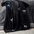 thumbnail image 1 of Skulls Fleece Cosy Fleece 130X170Cm Blanket Throw Grey, 1 of 4