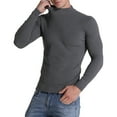 thumbnail image 3 of ANYFIT WEAR Men's Fleece Lined Mock Turtleneck Long Sleeve T Shirt Undershirt Top Thermal Pullover Sweater For Cold Weather, 3 of 7