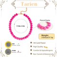 thumbnail image 5 of Tarien Colorful Chunky Beaded Necklace for Women Trendy Summer Jewelry | Statement Big Large Resin Bead Bubble Choker Necklaces Boho Charm Fashion Jewelry, 5 of 7