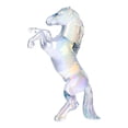thumbnail image 1 of Figura de caballo de cristal sintético, pequeña estatua de caballo transparente, escultura de animal coleccionable para sala de estar, hogar, oficina, decoración de escritorio, 1 of 8
