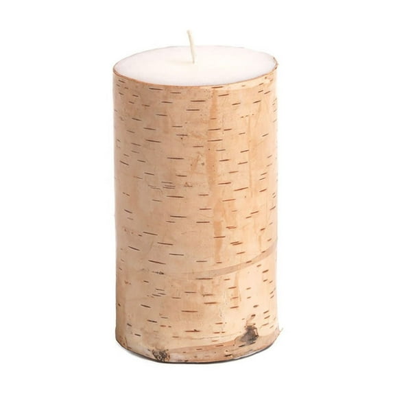 Scented Birchwood Pillar Candle