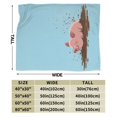 thumbnail image 3 of Funny Muddy Pig Throw Blanket, Playful Pig in Puddle Artwork, Artistic and Cozy Home Decor 80x60, 3 of 6