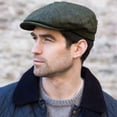 thumbnail image 3 of Mucros Weavers Men's Adult Irish Tweed Driving Cap, Green, X-Large, 3 of 6