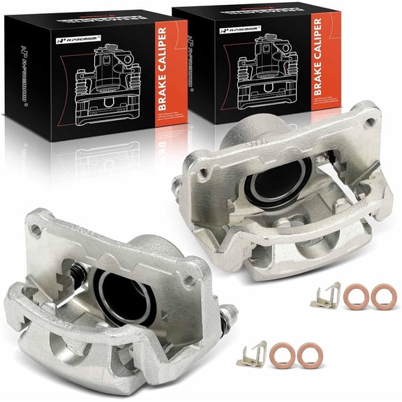 A-Premium Brake Calipers with Bracket Compatible with Lexus RX300 2002-2003 Front Side 2-PC Set