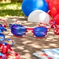 thumbnail image 2 of 4th Of July USA Flag Sunglasses, Red White Blue Patriotic Design, Novelty Independence Day Shades, Glasses for 4th Of July Holiday Parade Party Events, 2 of 6