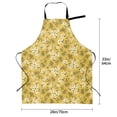 thumbnail image 5 of Lsque Flower Waterproof Apron Chef Aprons for Men Heavy Duty Chemical Work Apron Extra Long Grilling Aprons with Adjustable Bib Apron, 5 of 9