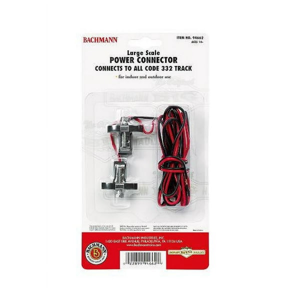 Bachmann - Power Connector -- Screw Clamps for Code 332 Rail - G