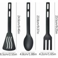 thumbnail image 2 of 1-Piece Kitchen Gadget: Kitchen Utensil Set with Comfortable Handle — Specialized Nylon Cooking Spatula,Black2, 2 of 7