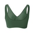 thumbnail image 6 of Women's Bikini Top Tummy Control V Neck Bathing Suit Top Swimsuit No Bottom for Beach Pool Vacation Mix and Match,Army Green,L, 6 of 9