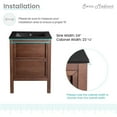 thumbnail image 2 of Swiss Madison Sm-Bv371-3 Nadar 24" Free Standing Single Basin Vanity Set - Brown Oak /, 2 of 7