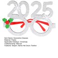 thumbnail image 7 of Christmas Decorative Glasses Sequin Santa Hat Antlers Shape Children Party Photo Prop Festive New Year Cosplay Novelty Glasses, 7 of 7