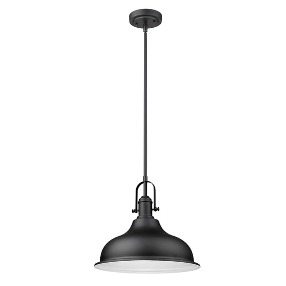Acclaim Lighting IN21148BK Virginia 1 Light Pendant Ceiling Light, Matte Black