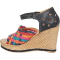 thumbnail image 2 of The Western Shops Womens Leather Mexican Huarache Sandal, Wedge Platform Sandals, 2 of 4